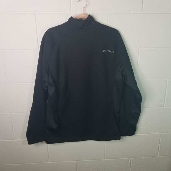 Spyder constant black zip sweater jacket - Picture 6 of 11